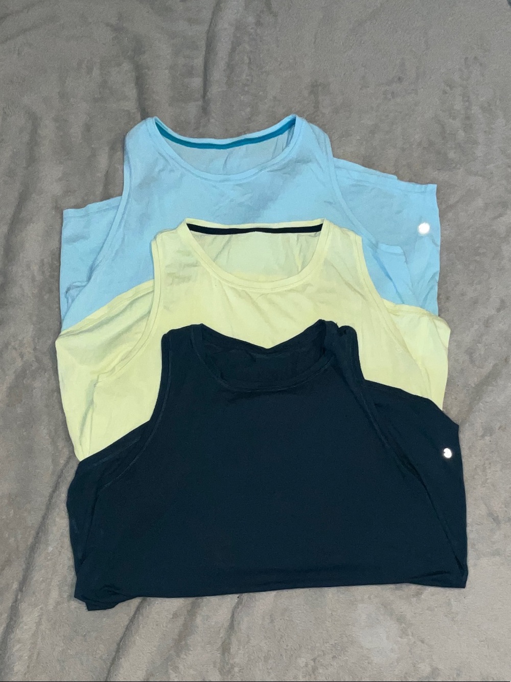 Women’s Sleeveless Tank Top Pack - Light Blue, Yellow, Navy
